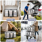 Songrey Extra Large Heavy Duty Moving Bags, 12 Pack, Clear - Image 7