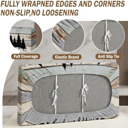 Britimes RV Dinette Cushion Covers Set, 6 Pack, for Camper, Vintage Wood - Image 4