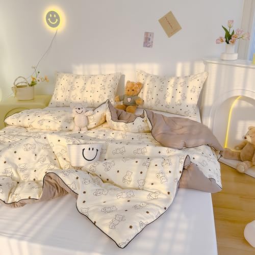 Simple Spring Comforter Full Size, Category A Maternal and Infant Grade Quilt Core - Healthy Warm Comfortable Comforter for Bedroom Living Room Bed Decor(I,150 * 200cm/59 * 79") by Unknown