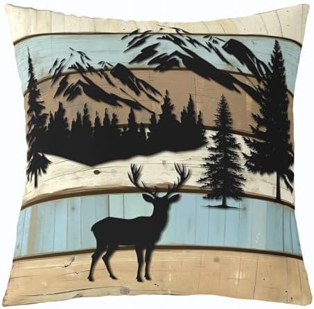 Feelyou Vintage Bear Throw Pillow Covers Reversible Decorative - Image 3