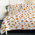 BlessLiving Quilts Queen Size Gradual Maple Leaves Halloween Fall Bedding by BlessLiving