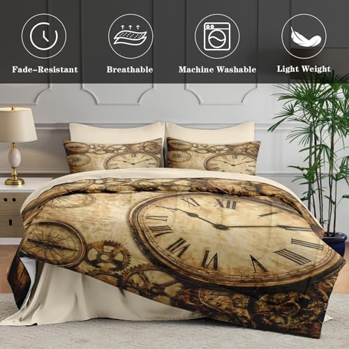 WeCozy Queen Comforter Set with Sheets, 7 Pieces Vintage Antique Bedding - Image 5
