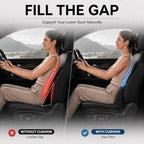 Car Seat Cushion with Integrated Lumbar Support, Memory Foam Pain Relief - Image 3