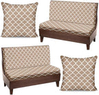 Britimes RV Dinette Cushion Covers Set, 6 Pack, for Camper, Geometric Camp by Britimes