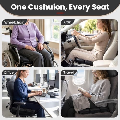 Airplane Seat Cushion, Inflatable & Portable Travel Cushion for Long Flight - Image 5