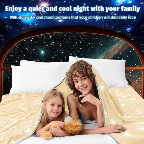 inhand Cooling Blanket - Cooling Blankets for Hot Sleepers -Decorative Lightweight Breathable Summer Cold Blankets for Sleeping Night Sweats to Keep Cool-(90"x90") Beige - Image 2
