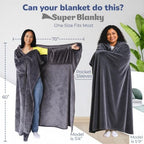 Super Blanky Wearable Blankets for Women & Men, Dorm Room Essentials, Gift for Her, Gifts for Women, Wife Birthday Gift Ideas - Image 2