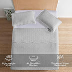 IR Imperial Rooms California King Quilt Bedspread Silver Leaf 8-Pack - Image 2