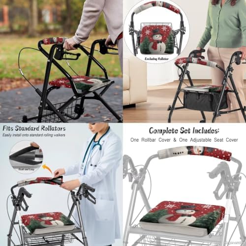 LedBack Snowman Walker Seat Cover Rollator Seat Cover Rollator Storage Bag - Image 4