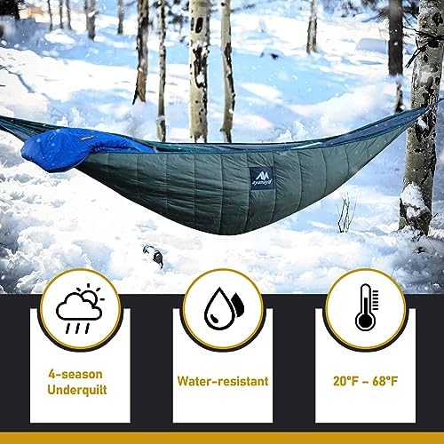 AYAMAYA Single & Double Hammock Underquilt, 4 Season Camping Hammock Quilt - Image 6