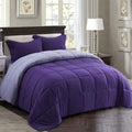 HOMME Twin Size 3 Pieces All Season Soft Comfortable Down Alternative Reversible Quilted Oversize Comforter Set School Dorm, Machine Washable by Unknown