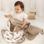 lulumoon Muslin Baby Blanket Neutral: Cotton Toddler Blanket for Daycare - Image 2