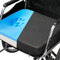 Ifoam Gel Infused Memory Foam Layer Wheelchair Cushion - Seat Cushion for Wheelchair-Office Chair, Kitchen Chair-Pressure Sore and Tailbone Pain Relief-High Dense Polyfoam Base (Black, 22×18×4 inch) by CYLEN