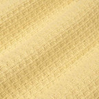 Sweet Home Collection 100% Fine Cotton Blanket Luxurious Weave Stylish Design Soft and Comfortable All Season Warmth, King, Lemon(Pack of 1) - Image 3