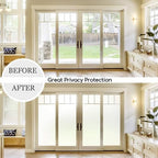 HIDBEA White Frosted Glass Window Privacy Film,Static Cling 29.5in x 13.1ft - Image 3