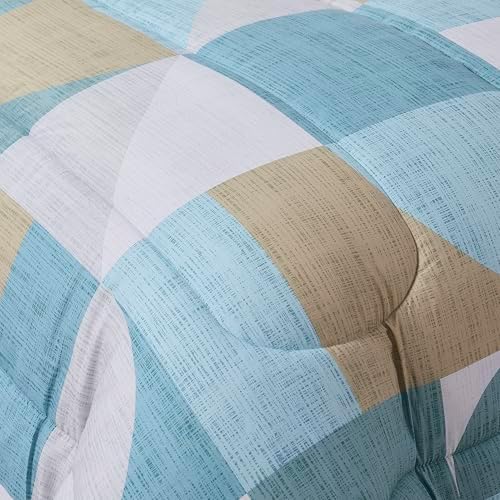 Geometric Comforter Set Full Size with Sheets Bed in a Bag – Deep Pocket Fitted Sheet with Elastic Corners, Cozy Comforter, Pillowcases & Shams – Soft Microfiber All Season Bedding – Machine Washable - Image 5