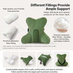 Lumbar Support Pillow(Pat. Pend) for Lower Back Pain Relief – Multi-Functional Ergonomic Lumbar Cushion, Reading Pillow for Office Chair, Car Seat & Sofa,Olive Green - Image 3