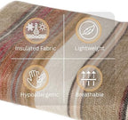 Alpaca Wool Throw Blanket | Warm, Ultra-Soft, 85" x 65" | Breathable, Non-Itchy Blanket-Throw | Hypoallergenic and Beautiful Fabric (Tropical Beige) - Image 2