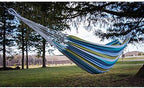 Vivere Brazilian Style Double Outdoor Cotton Hammock with Carry Bag, Cayo Reef - Image 3