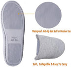 ofoot Women's Non-Slip House Slippers - Lightweight Cotton Memory Foam Indoor Slip-On, Machine Washable & Foldable Travel Design for Home, Yoga, Narrow/Wide Fit Options - Image 4