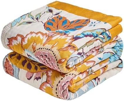 LUTBM Boho Throw Blanket for Bed 60"x80", All Season Cotton Couch Blankets by LUTBMFindYourFreeSpiritatHome