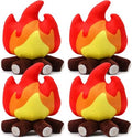 4 Pack Campfire Plush Toys Fake Fire Firewood Plush Pillow by Anglechic