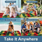 Waterproof Foldable Picnic Blanket for Beach Camping Grass Lawn Park Picnic Mat Family Travel Mat - Image 5