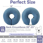 Loflaze Inflatable Dog Cone Collar - Dog Neck Donut Cone Collar Alternative After Surgery - Soft Cone for Large Medium Small Dogs Cats - Alternative Recovery E Collar (Blue, XXL) - Image 5