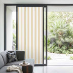 Window Privacy Film Frosted, Yellow Lines Non-Adhesive Static Cling Window Tint, Modern Vertical Striped Vintage Minimalist Insulated Windows Frosted Films for Living Room, 35.4 x 78.7 Inches - Image 2