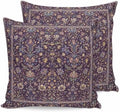 24x24 Pillow Covers Set of 2, Vintage Purple Floral Boho Square Throw Pillow Covers for Couch/Sofa/Living Room, Retro Ethnic Tribe Abstract Art Decorative Soft Pillowcases for Couch Throw Pillows by Unknown