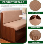 CRFATOP RV Dinette Cushion Covers Soft 4pc Camper Booth Seat Slipcover,20 - Image 2