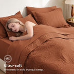 Love's cabin Quilts for Queen Bedspreads, 7 Pieces Bed in a Bag, Umber - Image 5