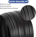ToLanbbt 16.5Ft/5M Universal Garage Threshold Seal Strip with 300ml Black Adhesives, Garage Door Bottom Weatherproof Strip Rubber DIY Weather Stripping Replacement (Black) - Image 3