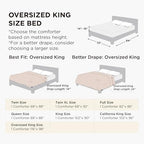 Bedsure Oversized King Comforter - Duvet Insert Bedding Quilted Beige/Grey - Image 2
