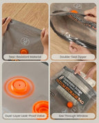 20 Pack Vacuum Storage Bags for Travel with Rechargeable Cordless Pump, Vacuum Seal Bags for Clothing Travel, Travel Essentials Space Saver Bags for Luggage - Image 6