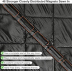 Reversible Magnetic Thermal Insulated Door Cover Curtain for Winter - Image 6