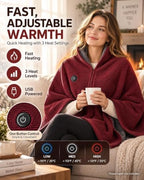 Heated Shawl Wraps for Women Portable USB wearable Heated Blanket - Image 2