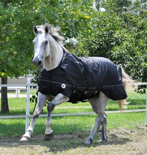 Jeffers 1680D Standard Neck Horse Blanket, 240G Fill, 66" - Black by Jeffers