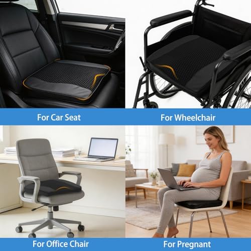 Wedge Seat Cushion Memory Foam Car Cushion for Long Driving - Image 6