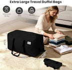 118L Extra Large Moving Bag with Wheels, 2-Pack Rolling Travel Duffel Bags - Image 3
