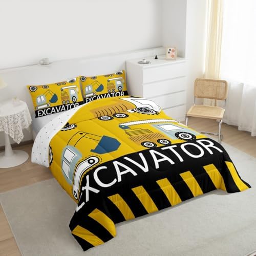Kids Equipment Trucks Bedding Set Boys Construction Comforter Set Boys - Image 2