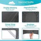 DREAMCARE Queen Sheets - 6 pcs Breathable Cooling Sheets Queen - up to 15" - Image 6