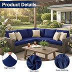 Smiry Waterproof Patio Cushion Covers, Stretch Outdoor Furniture Covers - Image 5
