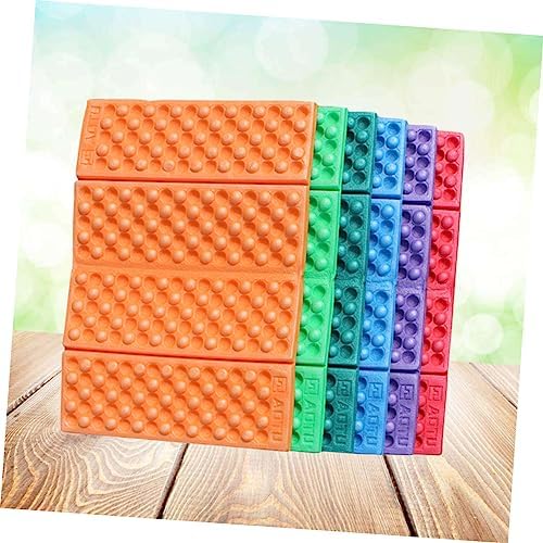 Garneck 5 Pcs Foldable Picnic Mat Lightweight Camping Pad with Egg Tray Design for Outdoor Travel Multi Functional Beach Mattress Mixed Colors - Image 6