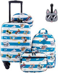 Travelers Club 5 Piece Kids' Luggage Set, Cool Dog by TravelersClub