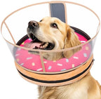 Dog Cone, No-Inflation Sponge Donut Collar for Dogs After Surgery by Didopet