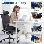 CushyOasis Seat Cushion, Gel Memory Foam Office Chair Cushions, (Black) - Image 6
