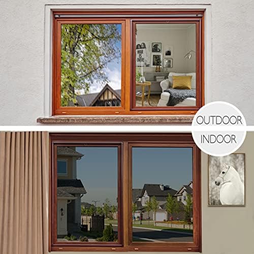 HIDBEA One Way Privacy Window Film,Heat Blocking, Black,29.5in x 13.1ft - Image 7