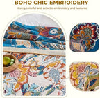 LUTBM Boho Throw Blanket for Bed 60"x80", All Season Cotton Couch Blankets - Image 3