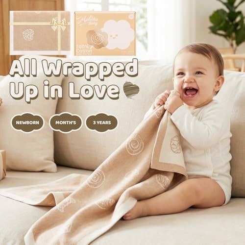 100% Cotton Baby Blanket Ultra Cozy Soft Newborn Swaddle for Boys and Girls - Image 5
